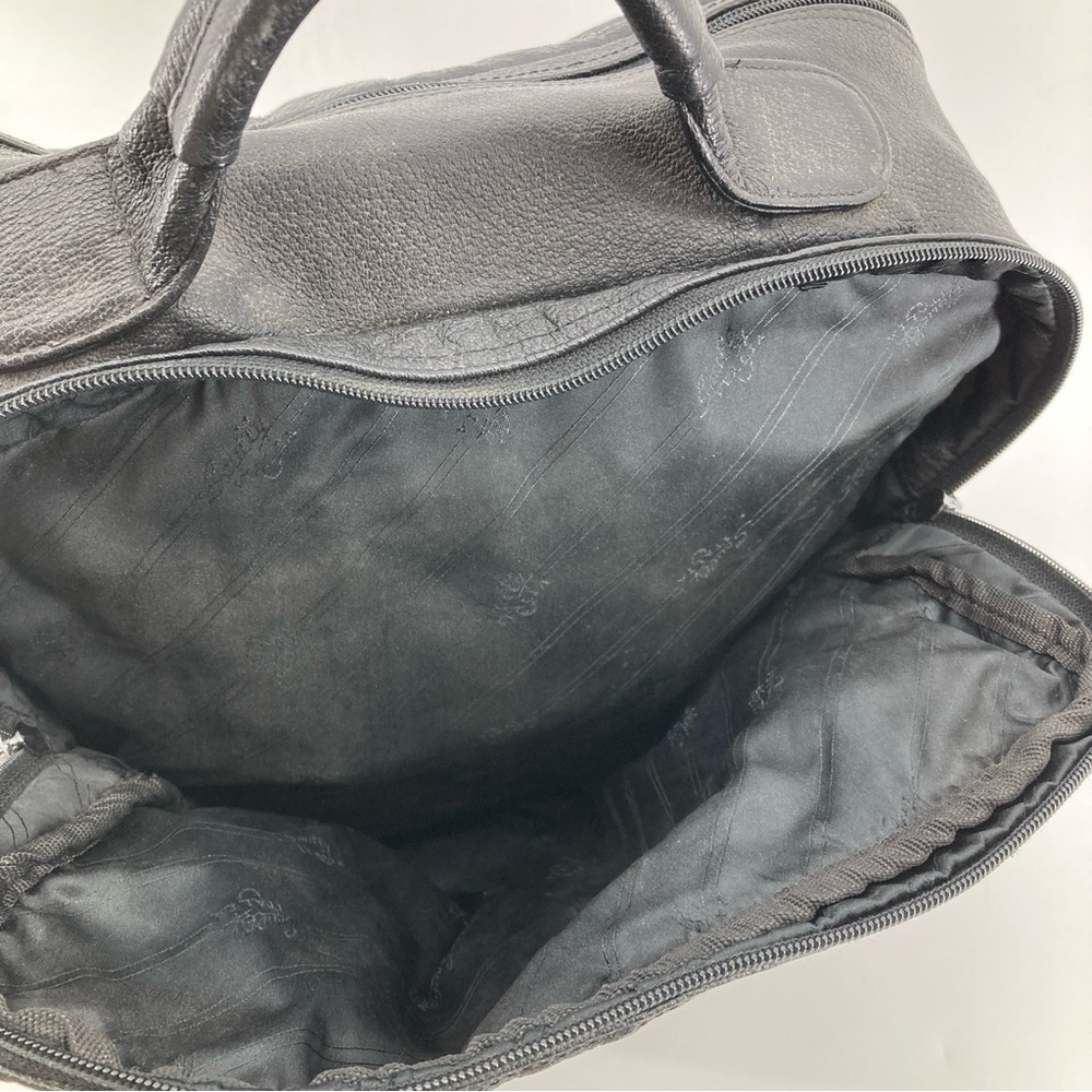 Vintage Scully Black Leather Large Shoulder Bag - Picture 11 of 14